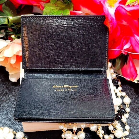 Authentic Salvatore Ferragamo Leather Card Holder - Picture 9 of 12